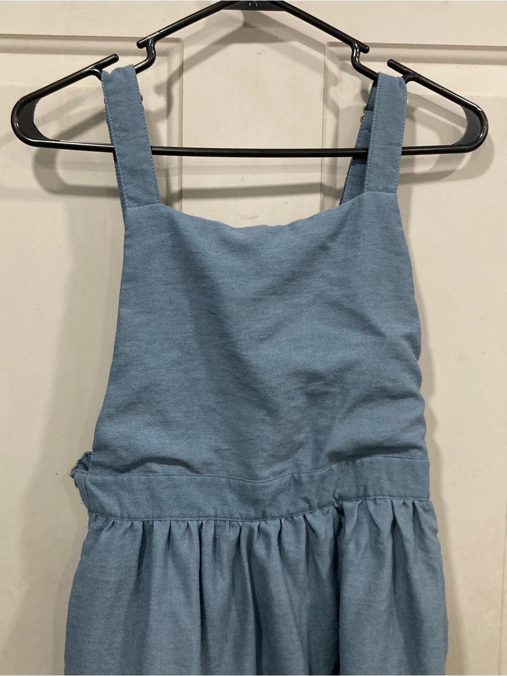 Light Blue Pinafore Overalls Dress